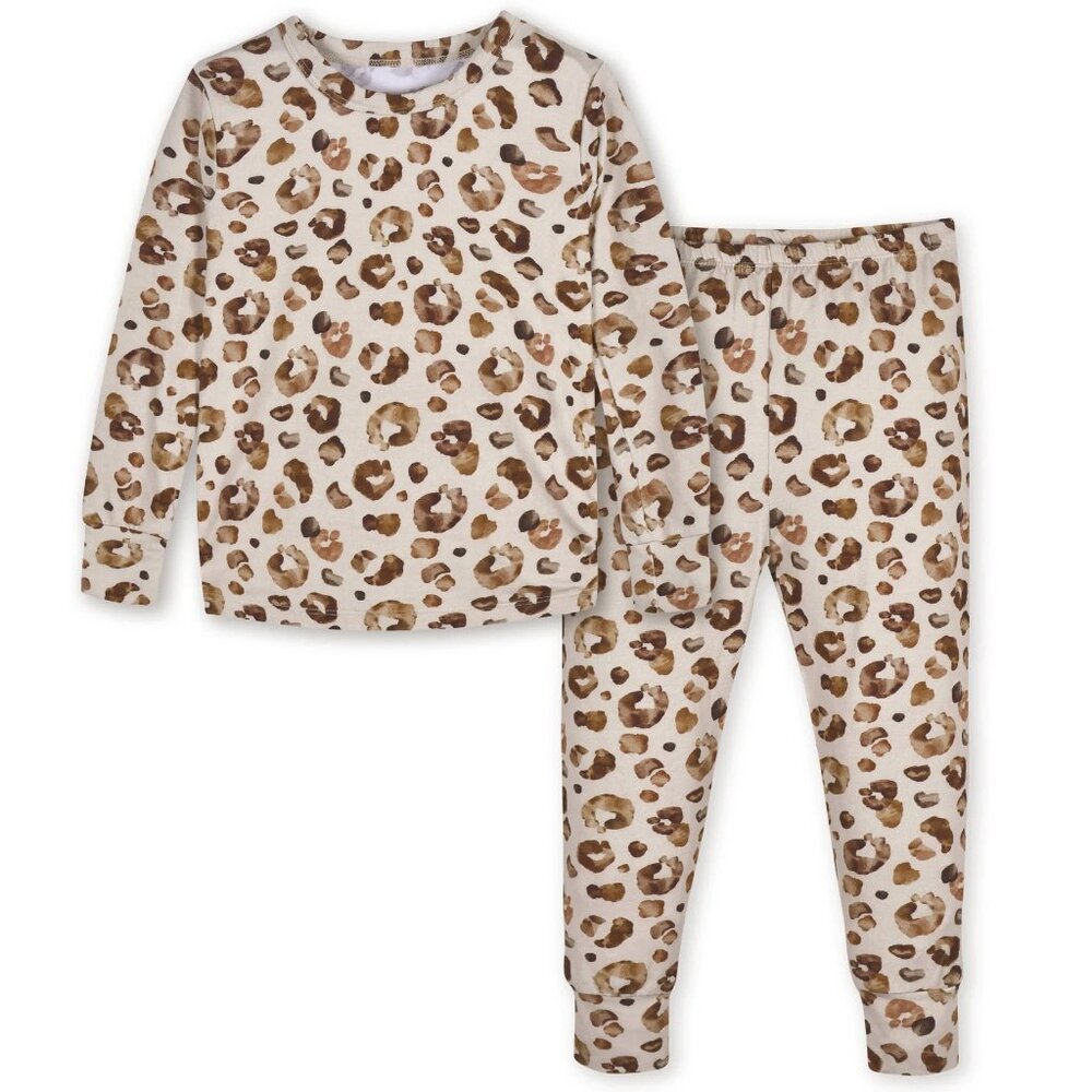 Viscose 2-Piece Spotted Leopard PJs Buttery Soft Viscose Made from Eucalyptus